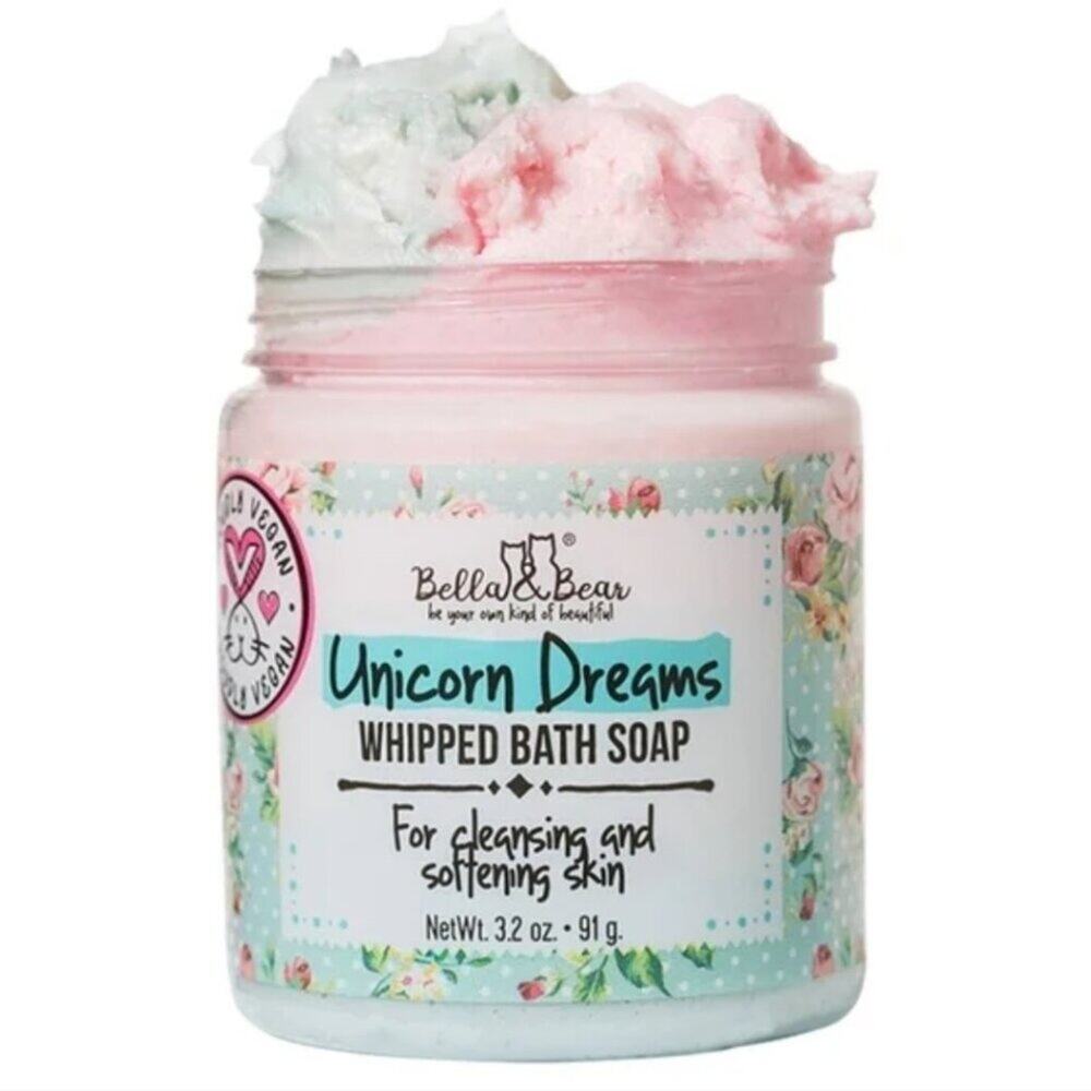 2/$30 NEW Bella & Bear Unicorn Dreams Whipped Bath Soap